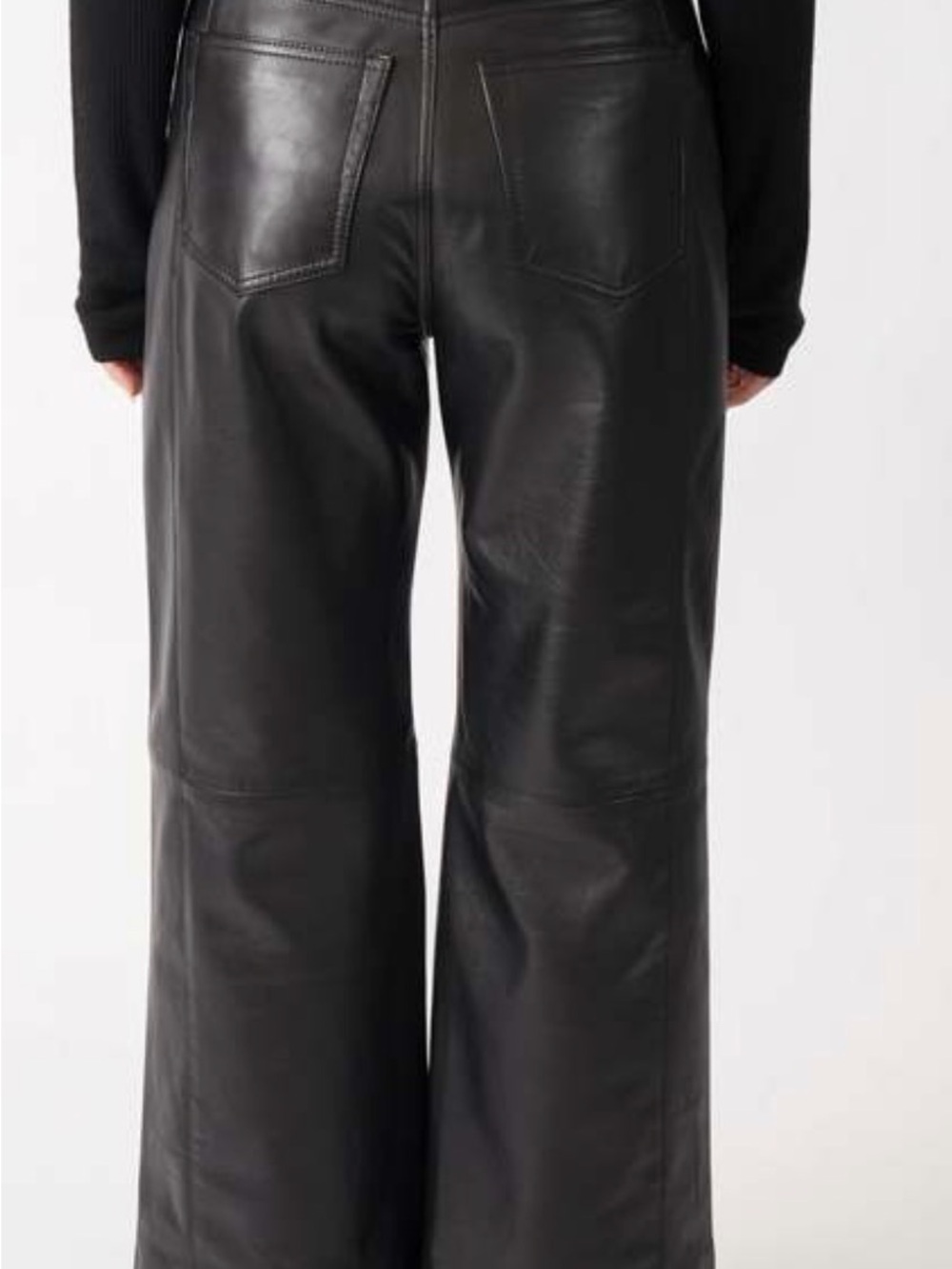 Proenza Schouler White Label - Black Leather Pants - Picture 9 of 11